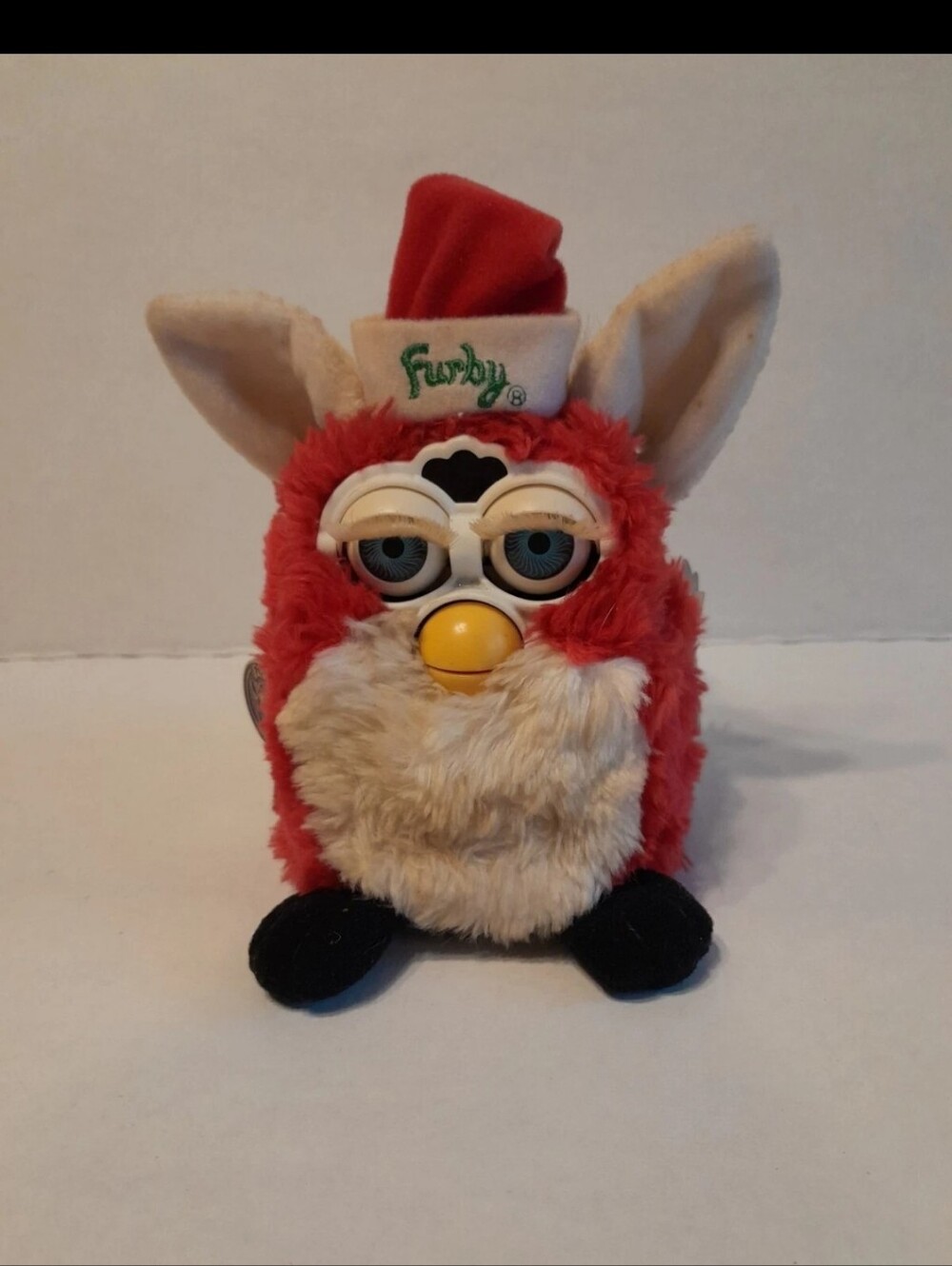 Red and Cream Plush Electronic Toy Furby.